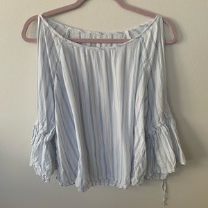 Hollister Cold Shoulder Striped Top